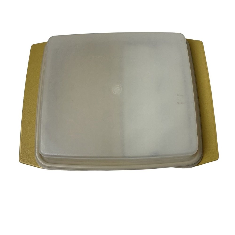 Vintage Tupperware 723-3 Deviled Egg Keeper Holder Carrier w/ 2 Trays